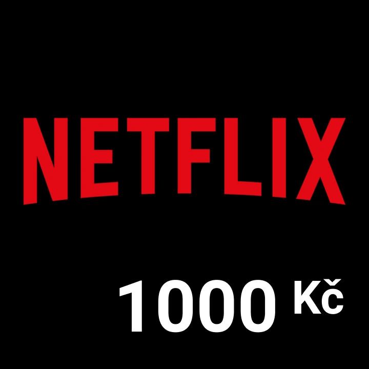 Netflix předplacená karta v hodnotě 1000Kč