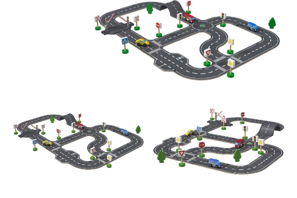 Dřevěná stavebnice Město / Závodní dráha