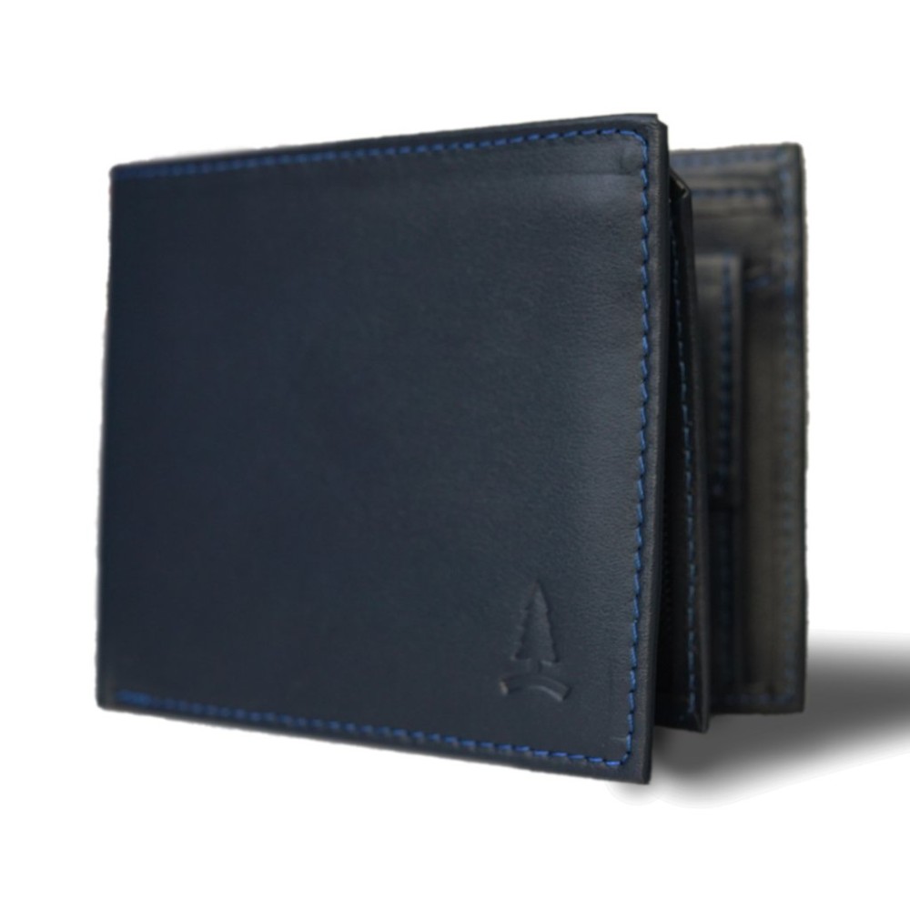 Modrá kožená peněženka Universe - REDFIR