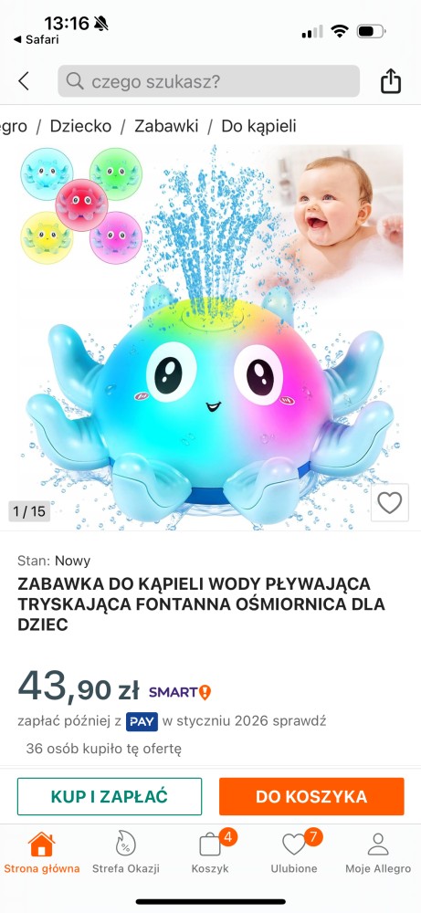 Ośmiornica do kapieli