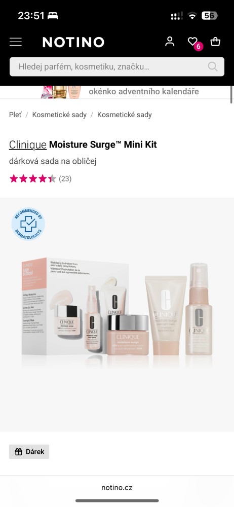Moisture surge mini kit dárková sada na obličej