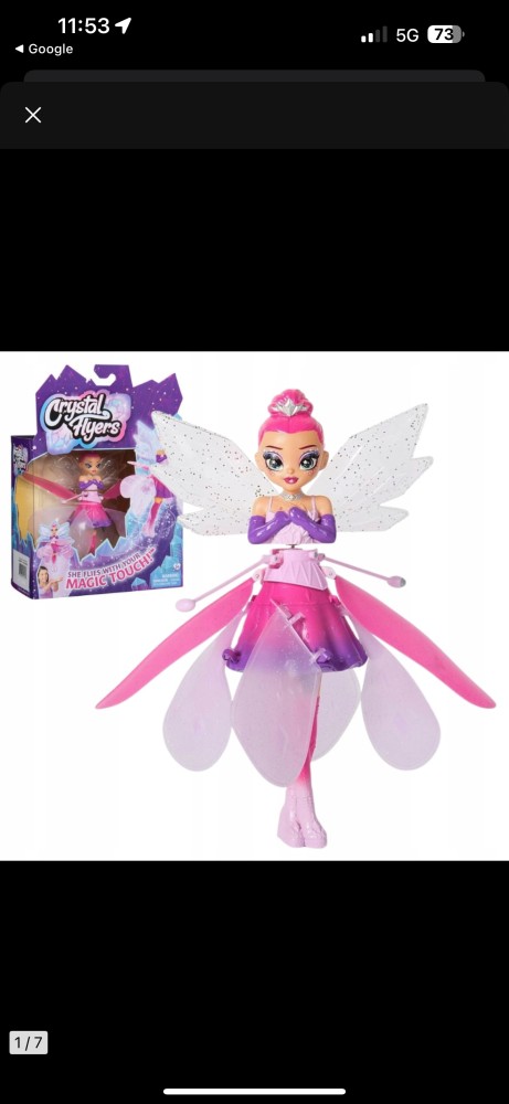 Latajaca wrozka magiczna unoszaca sie w powietrzu rozowa 5