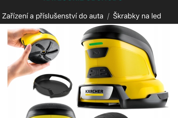 Elektrická škrabka na led