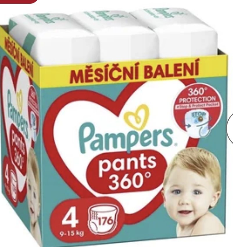 Plenkové kalhotky Pampers vel. 4