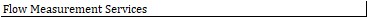 Flow Measurement Services